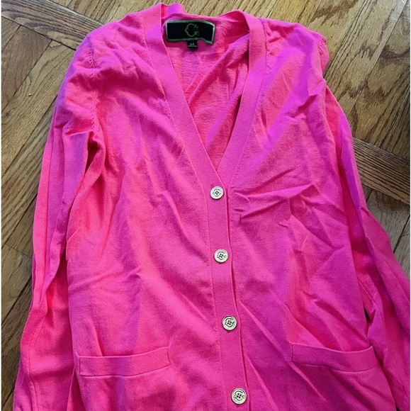 CWONDER Bright Pink Cardigan Sweater Sz M - Picture 1 of 5